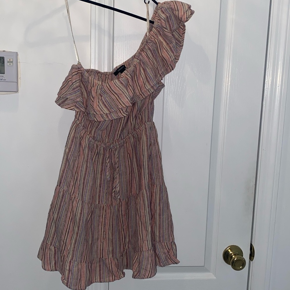 Forever 21 Ruffle Top One Shoulder Dress